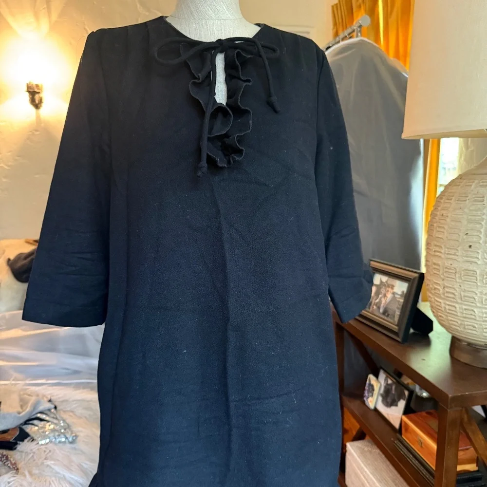 APC Wool Ruffle Shift - Picture 2 of 8